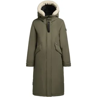 Wintermantel KHUJO "Wintermantel Agneta-YM", Damen, Gr. L, grün (light moss grün), Obermaterial: 100% Polyester PES.  Obermaterial: Futter: 100% Nylon NY. 100% Polyester PES., Mäntel Wintermantel