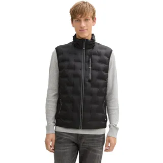TOM TAILOR Herren 1044091 Weste, 29999 - Black, M EU