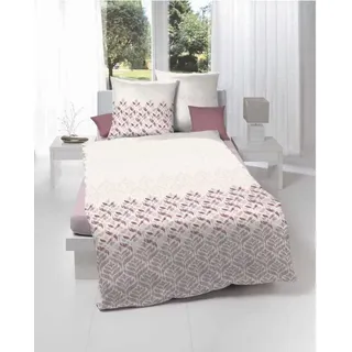 Kaeppel Mako Satin Bettwäsche Blumen Allure 135x200 cm Mauve - Violett