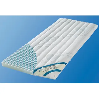 Babymatratze JULIUS ZÖLLNER "Dr. Lübbe Air Plus", Baby, Gr. flexibel (0 kg - 65 kg), 5cm, Polyester Bezug, Material oben: Baumwolle,Polyester,Polyamid Material unten: Baumwolle,Polyester,Polyamid, B/L: 37cm x 70cm, 1 Stk., weiß (weiß, neutral), Bezug (oben): 36% Baumwolle, 34% Polyamid, 30% Polyester. Bezug (unten): 36% Baumwolle, 34% Polyamid, 30% Polyester, Matratzen Babymatratze, Matratze für den Stubenwagen, Größe: 37x70 cm
