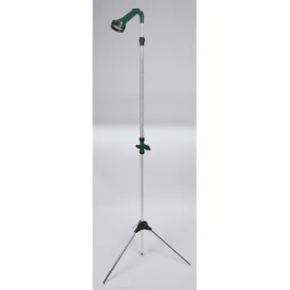 8x Gartendusche Campingdusche 167-220 cm Aluminium mit Dreibein und Erdspieß