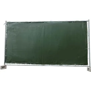 Boni-Shop® Bauzaunplane 1,76 x 3,41 m Grün