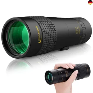 Aurosports 10-30x40 Zoom Monokular Teleskop Erwachsene, Bak4 Prisma Dual Fokus Fernrohr Kompakt Monokulare für Wildtiere Vogelbeobachtung Wandern Jagd Camping