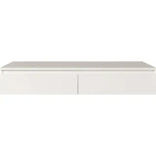 Selsey Bemmi Wand-Schminktisch 120 cm mit Schubladen, Weiß,