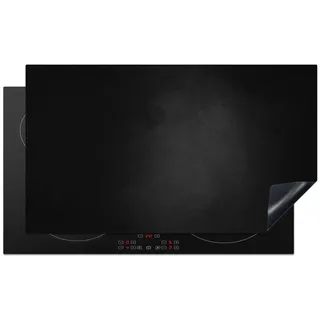 MuchoWow Herdabdeckplatte Beton - Schwarz - Grau - Strukturiert - Industriell 91x52 cm , Kunststoff , Rechteckig , 91.6x0.2x52.7 cm , Made in Europe , Küchen, Küchenelektrogeräte, Herde, Herdabdeckplatten