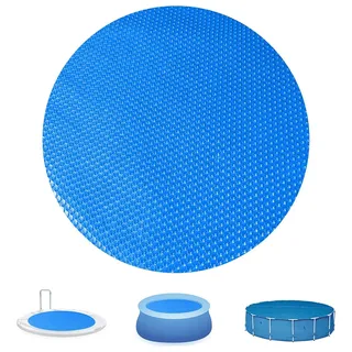 2,4 m Solar-Poolabdeckungen, runde Solar-Poolabdeckung für oberirdische und im Boden befindliche Pools, runde Schwimmbäder, Solarpool, Whirlpool, schwimmende Thermodecke, staubdichte Abdeckung