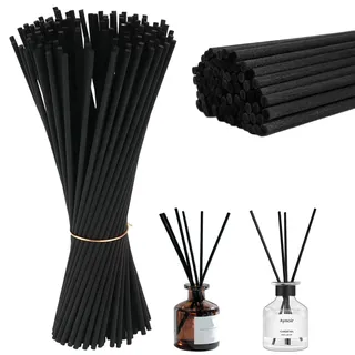 30cm Schwarz – Duftstäbchen Set 100 Stück – Extra Lange Raumduft Stäbchen Für Diffuser, Raumduft & Deko – Reed Diffuser Sticks Duftstäbe Für Wohnzimmer, Büro & Bad (30cm X 3mm)