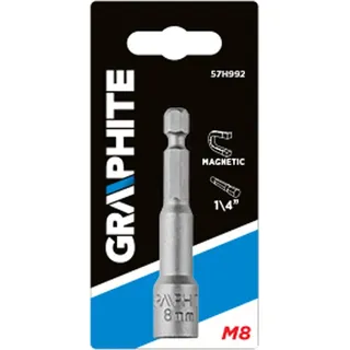 GRAPHITE - Graphite - Magnetischer Kappenbohrer - 1/4'' - SW8x65 -  EU -