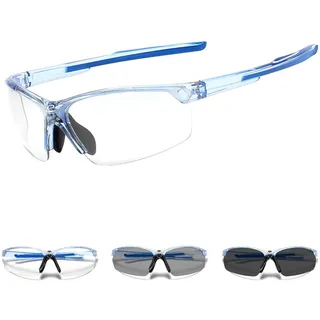 Suertree Selbsttönend Fahrradbrille Photochromatische Sportsonnenbrille Herren Damen Transprante Gläser Klar Radsport Radfahren MTB