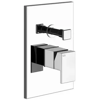 Gessi Fertigmontageset für Einhebelmischer, automatische Umstellung, für Wanne oder Dusche geeignet, 44604299, Farbe: Schwarz XL