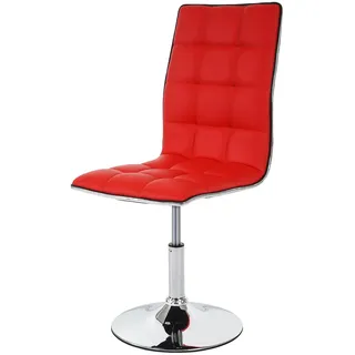 Mendler Esszimmerstuhl HWC-C41 Kunstleder rot 2er Set