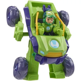 Marvel Iron Man and his Awesome Friends Iron Hulk 2-In-1 Mech-Anzug & Fahrzeug, Action-Figur & Fahrzeug, grün, Pequeño