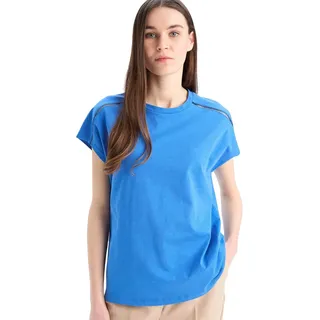 DeFacto Damen Oversize Crop Tops - Klassisches Basic Shirt für Damen - Bequemes Oversize Shirt für Frauen