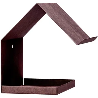 Alberts 355074 Vogelhäuschen Spitzdach | Vogelfutterhaus aus Stahl in verschiedenen Trendfarben | Vogelhaus zum aufhängen oder hinstellen | Größe 145 x 150 x 180 mm
