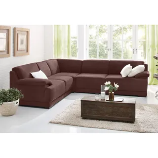Home Affaire Eckcouch Mikrofaser 2-Sitzer Braun