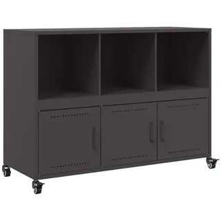 vidaXL Sideboard Schwarz 100,5x39x72 cm Stahl