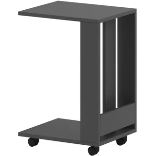Livetastic Beistelltisch , Anthrazit , Holzwerkstoff , rechteckig , 45x60x37 cm , Wohnzimmer, Wohnzimmertische, Beistelltische, Beistelltische eckig