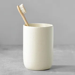 Zahnputzbecher Keramik Beige Zahnbürstenhalter für Elektrische Zahnbürste Zahnpasta Badezimmer Organizer 1 Stück - Beige