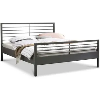 Metallbett New York – 140x220 cm / dunkelgrau