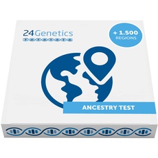 24Genetics DNA Test Abgeschlossen 6 in 1, Heritage, Gesundheit, Nutrigenetik, Sport, Talent, Hautpflege, Pharmakogenetik, Gentests von zu Hause aus, Basierend auf +700.000 Markern