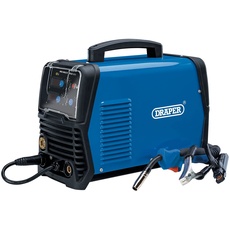 Draper 70046 Gas-/Gasloser MIG Inverter Multischweißgerät, 200 A, blau, Einheitsgröße