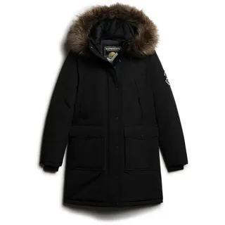 Superdry Everest Faux Fur Jacke - Black - XS