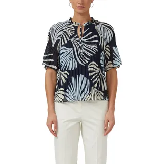s.Oliver Festliche Chiffon-Bluse mit Plissee und Rüschen