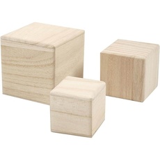 Creativ Company Wooden Cubes Set of 3
