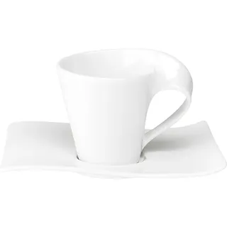 Villeroy & Boch Kaffeetasse mit Untertasse 0,2 l Weiß 1 St.