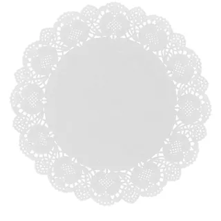 Lily cook 20er-Set Elegante Papier-Tortenspitzen Weiß | Papier-Tischsets, 20er-Set, elegant und strapazierfähig, zum Servieren von Gebäck und Geschirr, weiß
