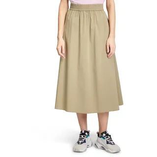 Cartoon A-Linien-Rock mit Eingrifftaschen grün