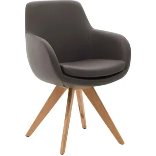 Musterring Esszimmerstuhl Tavia Leder braun 2er Set