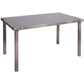 MCW Gartentisch 120 x 75 x 71 cm Grau/Braun