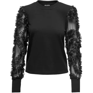 JdY Damen Jdyfairview L/S JRS Sweatshirt, Schwarz, M EU