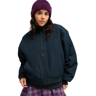 Bomberjacke ROXY "Golden Rise", Damen, Gr. XL, blau (anthrazit), Obermaterial: 100% Polyester., Jacken Bomberjacke