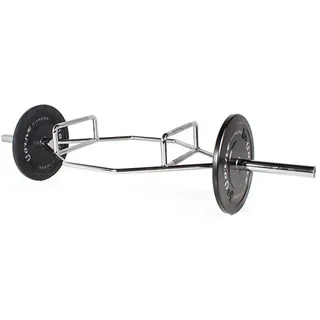 Olive Olympische Trap-stange - Chrome - 182 x 16 x 73 cm