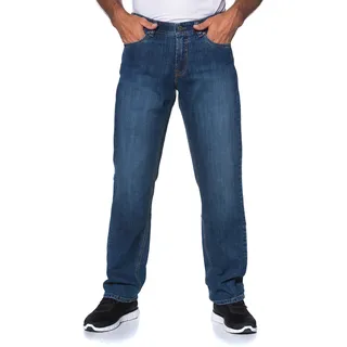 JP 1880 Herren große Größen Übergrößen Menswear L-8XL Jeans, 5-Pocket, elastischer Komfortbund, Regular Fit Blue Denim 54 703353902-54