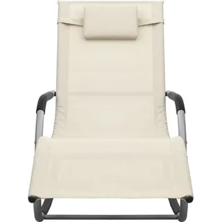 VidaXL 310506, Lounge, Gepolsterter Sitz, Stahl, Textil, Cremefarben, Grau, 620 mm, 1490 mm - Creme, Grau