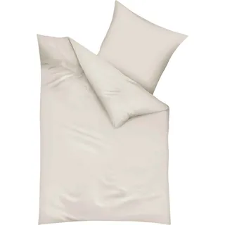 Kaeppel Biber Bettwäsche Uni Einfarbig Leinen 200x200 cm + 2x 80x80 cm - Gelb