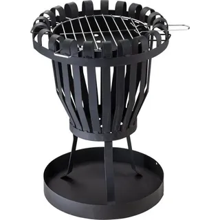 Feuerkorb Feuerschale Lagerfeuer Gartenfeuer Feuerstelle mit Grillrost Grill XL