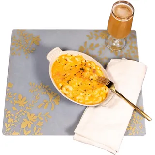 Modern Twist MT 002775 Jardin Tischset, Silikon, Gold, 40 x 30 x 1,12 cm