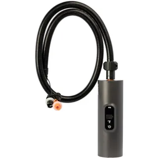 Vango AirBeam Tempest Wiederaufladbare Zeltpumpe mit leistungsstarkem 2-stufigem Motor, LED-Bildschirm, 130 cm Schlauch, automatische Abschaltung, Luftpumpe kompatibel mit Anderen aufblasbaren Zelten