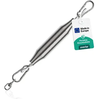everlar® Feder für Babywiege I Perfekte Einschlafhilfe Made in EU I Für raschen & ruhigen Schlaf I Für Baby Hängewiege, Federwiege I Schwingfeder Babyhängematte Türklammer I Bis 15kg