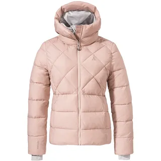 Schöffel Damen Ins Jacket Boston L, warme Winterjacke aus recycelten Materialien, leichte Steppjacke mit Kapuze, winddicht und wasserabweisend