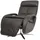 Relaxsessel HWC-L11 Leder 70 x 109 x 70 cm Schwarz drehbar mit Liegefunktion