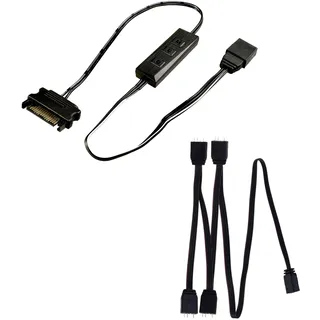 Xilence LQZ.ARGB_Set Cable, Mini Cable ARGB Control für LED PC Komponenten, Modding Beleuchtung