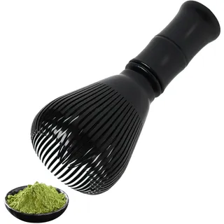 Matcha-Schneebesen aus Natur, Matcha-Schneebesen, japanisches Matcha-Zeremonie, umweltfreundliches und langlebiges Zubehör, für Matcha Latte und andere Zubereitungen, Schwarz