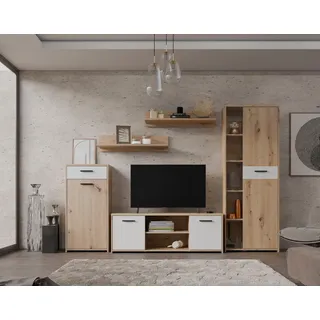 Forte Wohnwand »Pablo« 5 Stk. tlg., grau