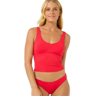 Rip Curl Premium Surf Tankini Bikini - Hibiscus Red - 2XS