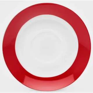 van Well Untertasse »Vario« Porzellan, spülmaschinen- und mikrowellengeeignet, Ø 14,5 cm, rot
